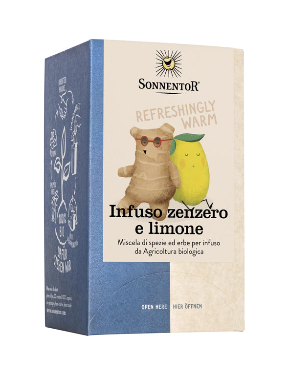 Infuso zenzero e limone in filtri