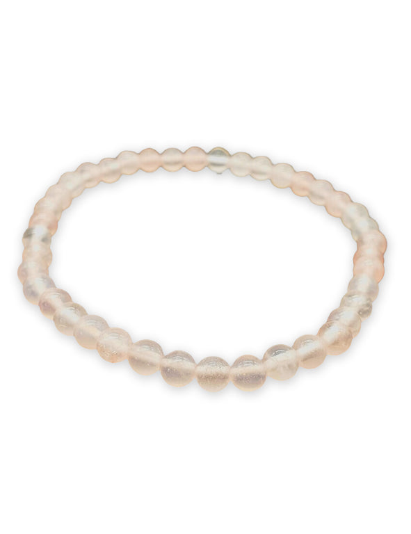 Bracciale in Quarzo Rosa - 4 mm