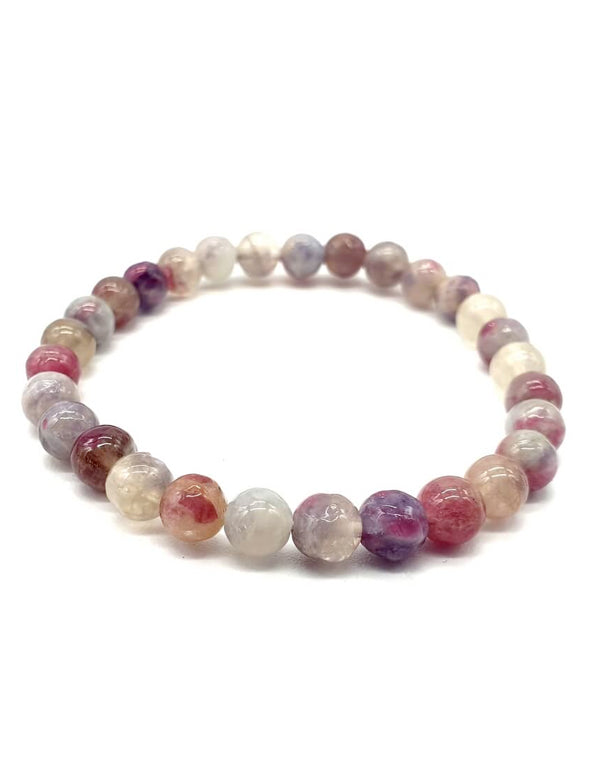 Bracciale in tormalina multicolore - 6 mm