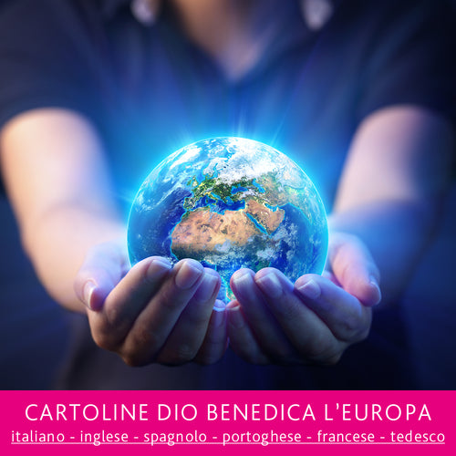 Cartolina DIO Benedica l'Europa