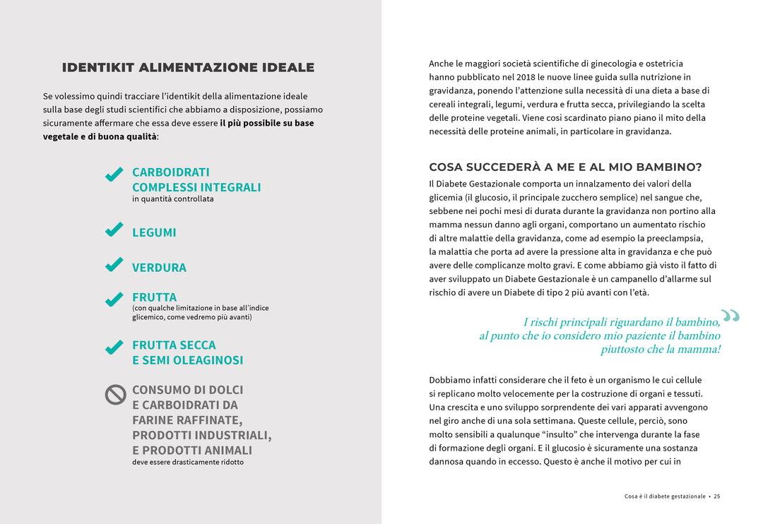 La dieta che cura il diabete gestazionale