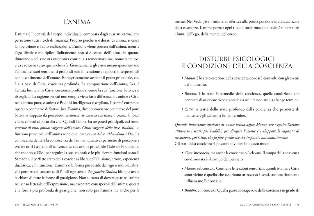 Il Manuale di Ayurveda
