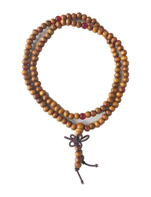 Mala in legno di sandalo - colore naturale
