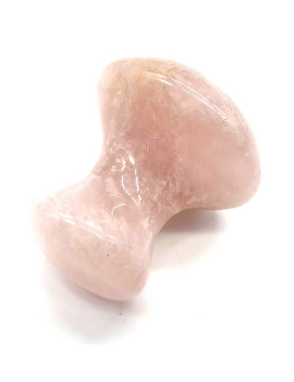 Fungo in cristallo da massaggio - Quarzo rosa