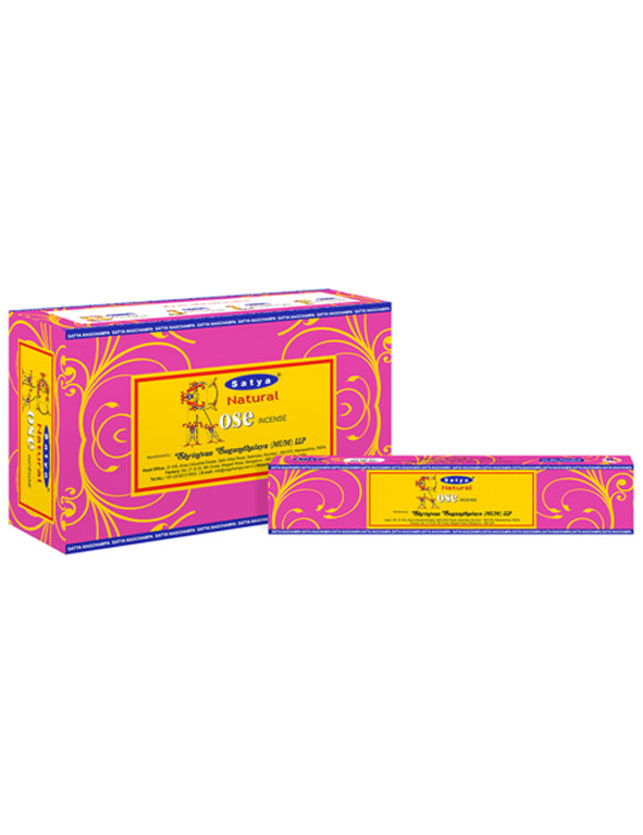 Incenso Natural Rose Satya - bastoncini
