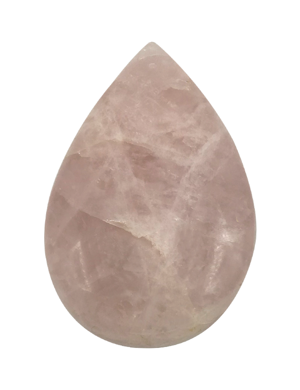 Quarzo rosa - burattato grande a forma di goccia