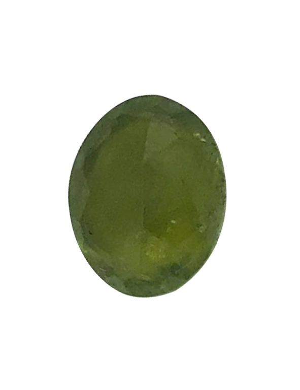 Tormalina verde taglio diamante - ovale