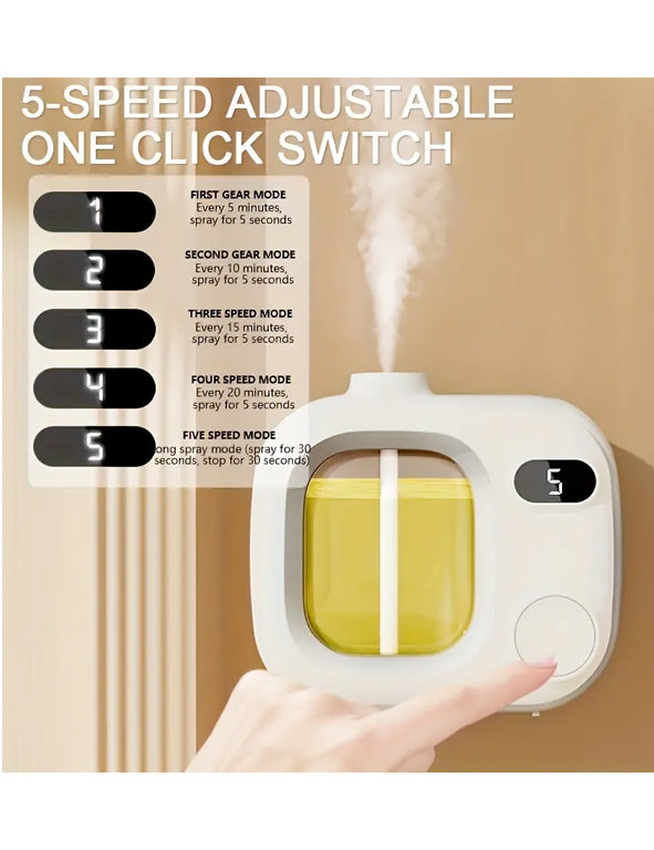 Diffusore di essenze con timer regolabile e 5 velocità