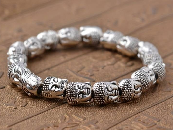 Bracciale testa di Buddha Shakyamuni