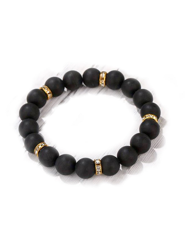 Bracciale Zebra Stone nero