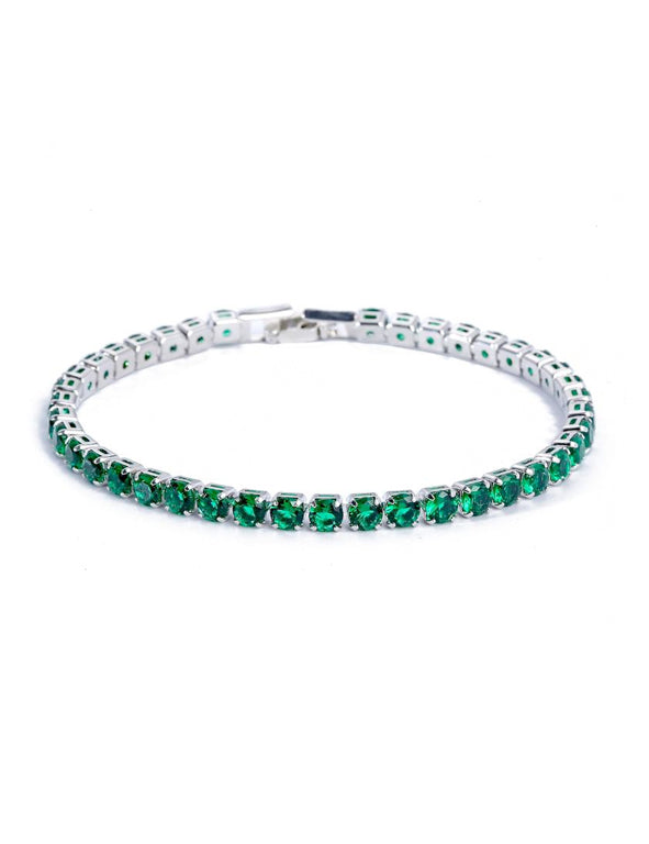 Bracciale in zirconi - verde