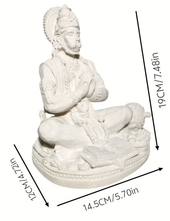 Statua in resina bianca - Hanuman