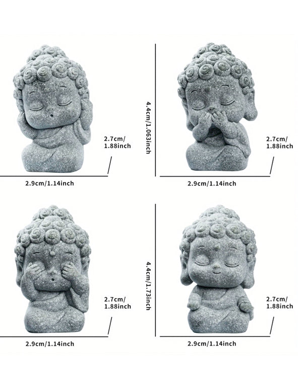 Set statue mini Buddha