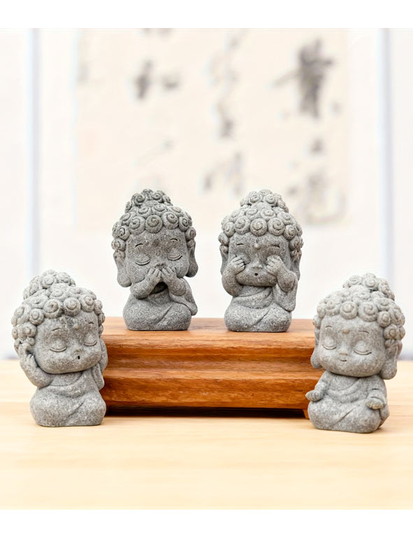 Set statue mini Buddha