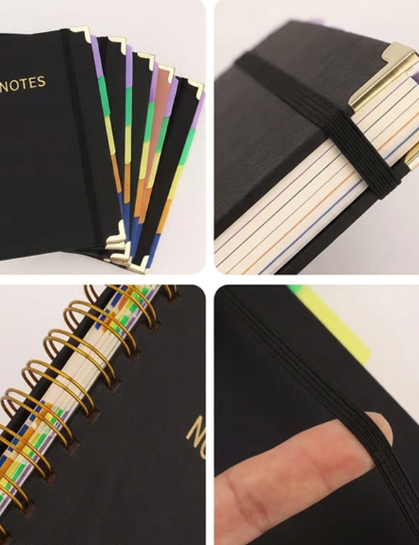 Planner nero con divisori