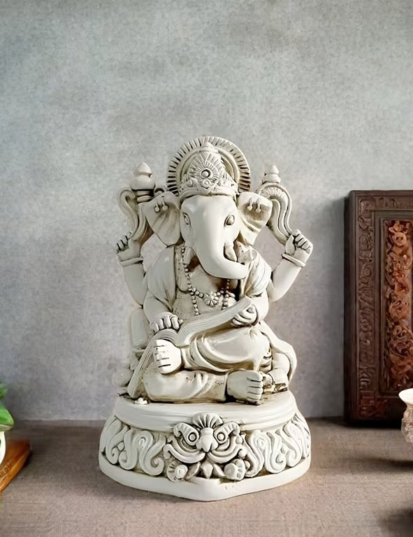 Statua Ganesh - bianca