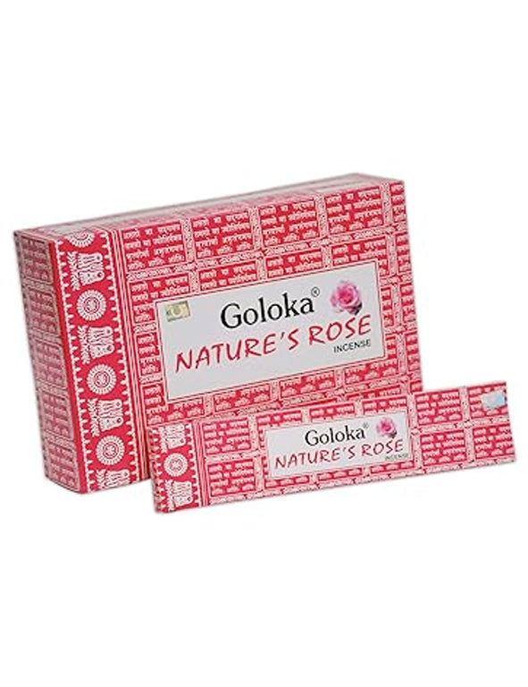 Incenso Nature's Rose Goloka - bastoncini