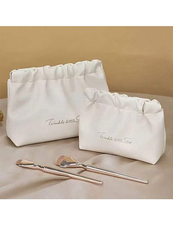 Set 2 pochette - similpelle chiusura a clip