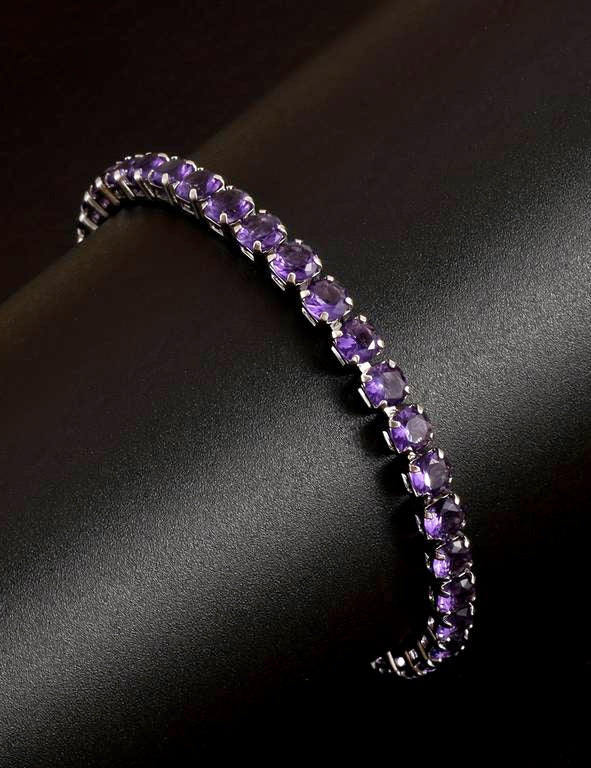 Bracciale in zirconi - viola