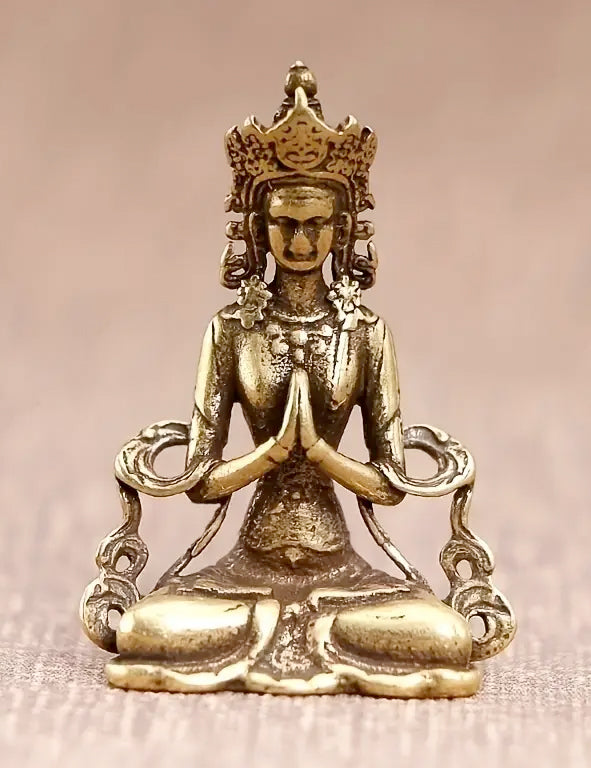 Ciondolo in ottone - Guanyin