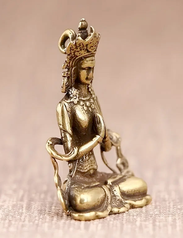 Ciondolo in ottone - Guanyin