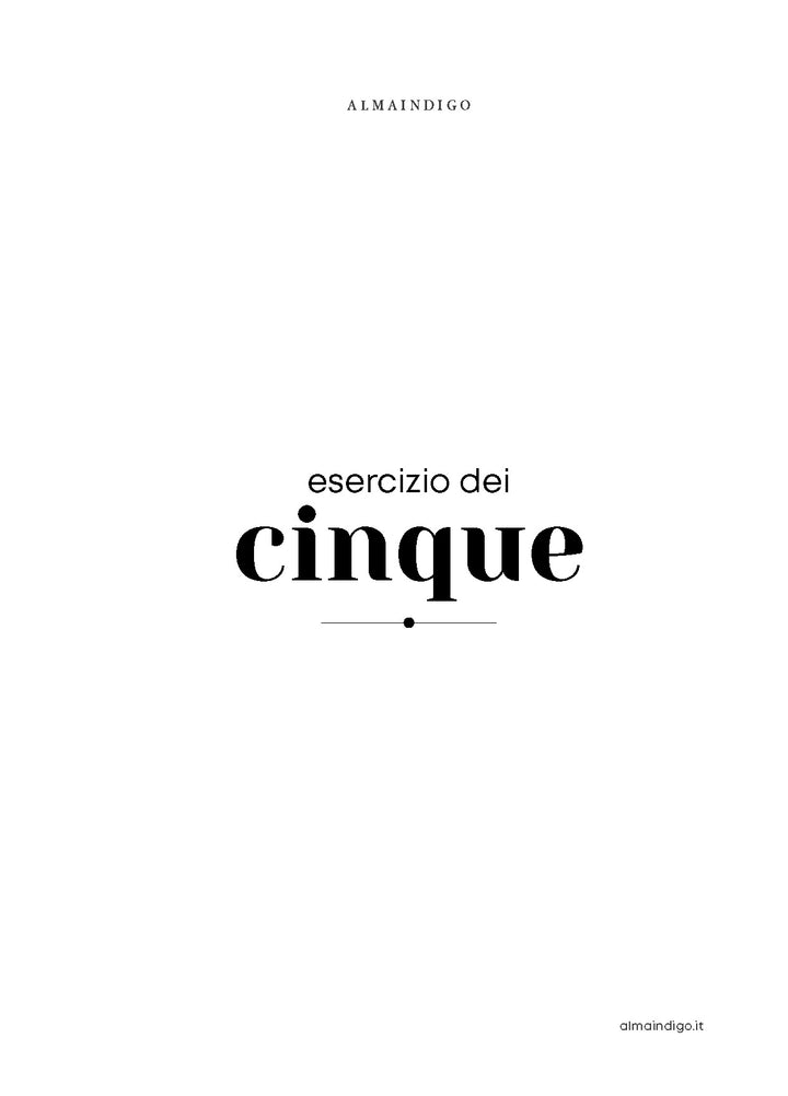 Interno planner -Esercizio dei 5
