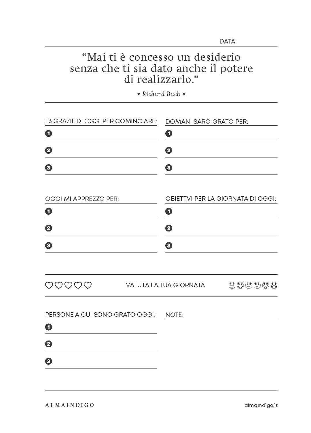 Interno planner - Gratitudine