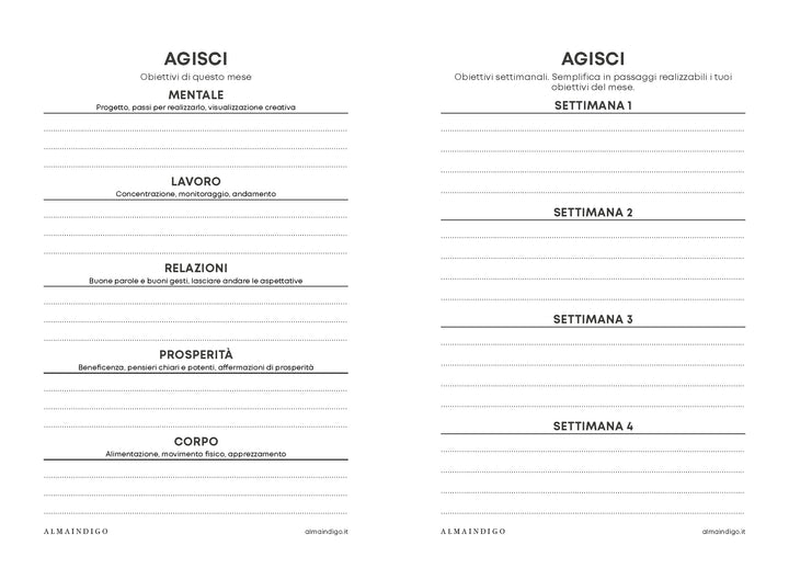 Interno planner - Purifica/Ricarica/Agisci